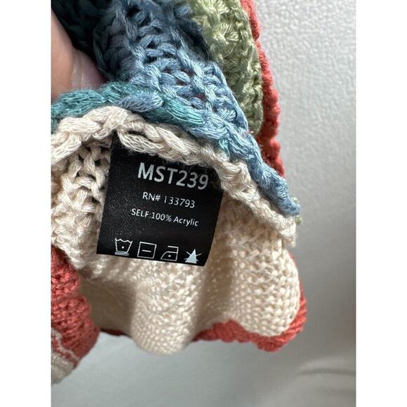 NWOT! POL Striped Sleeveless Sweater Top – Relaxed Fit - Picture 8 of 8